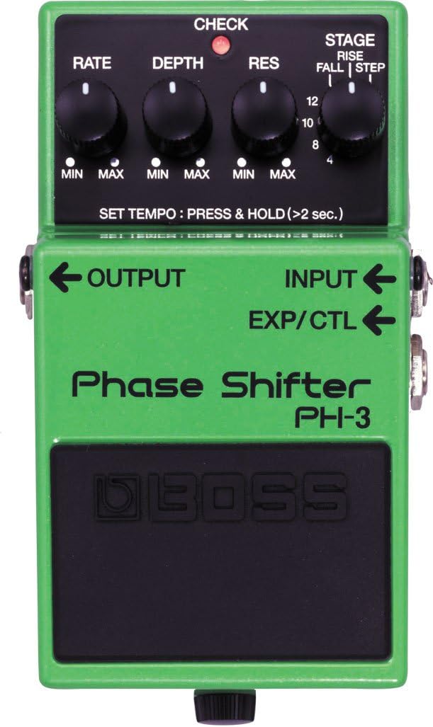 BOSS PH-3 Phase Shifter Guitar Pedal (PH-3), Green, meduim