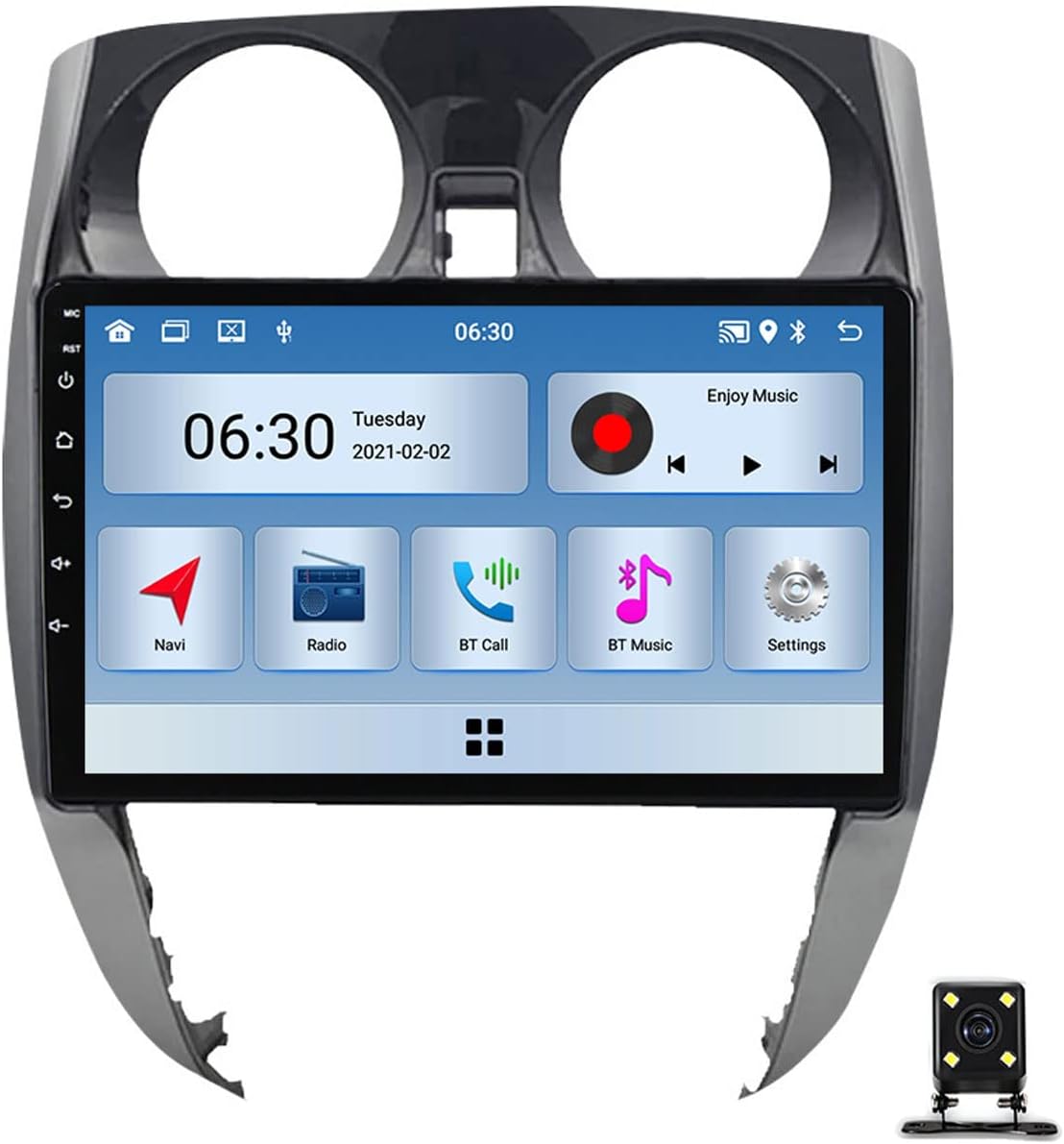 Car Stereo Multimedia MP5 Player for Nissan Note 2012~2019 Car Audio with Rear View Camera FM Radio 9 Inch Touch Screen Stereo Support Bluetooth/SWC/USB/Mirror Link/Carplay/Auto