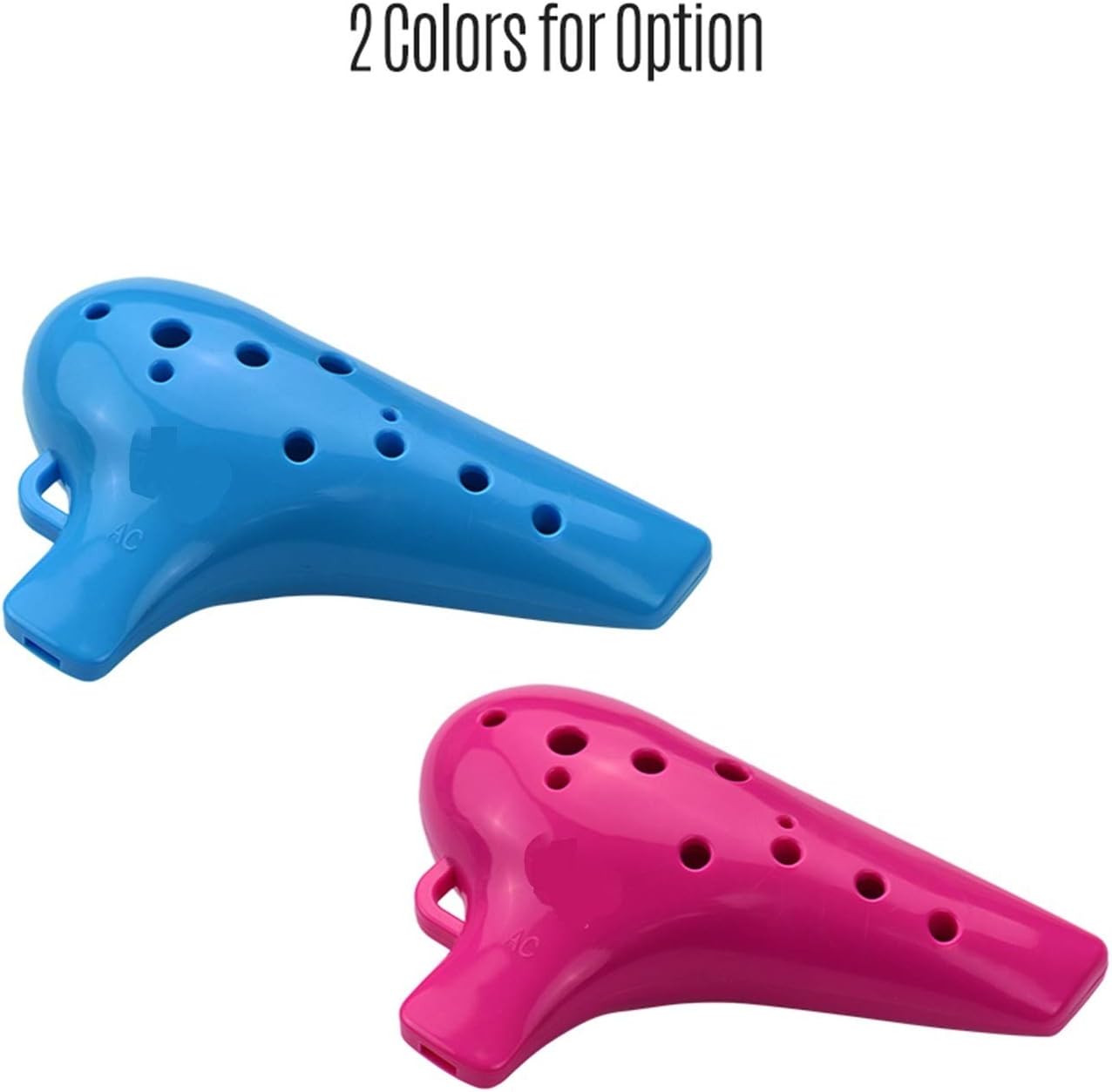 Alto C 12 Holes Ocarina ABS Material Ocarinas Wind Instrument with Music Score and Protective Bag for Beginners(OneColor)
