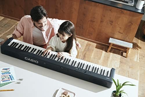 Casio CDP-S160 88-Key Compact Digital Piano - Black Bundle with Adjustable Stand, Bench, Instructional Book, Online Lessons, Instructional DVD, and Austin Bazaar Polishing Cloth