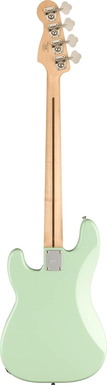 Fender Squier Affinity Precision Bass PJ - Surf Green Bundle with Rumble 15 Amplifier, Instrument Cable, Gig Bag, Tuner, Strap, and Austin Bazaar Instructional DVD