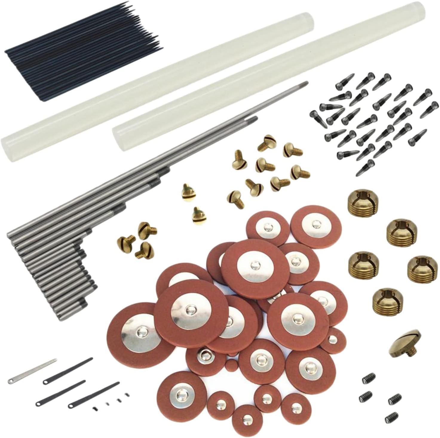 Sax Replacemen Set Alto Sax Repair Parts Saxophone Pads Springs Screws for Woodwind Instrument Accessory Saxophone Accessories