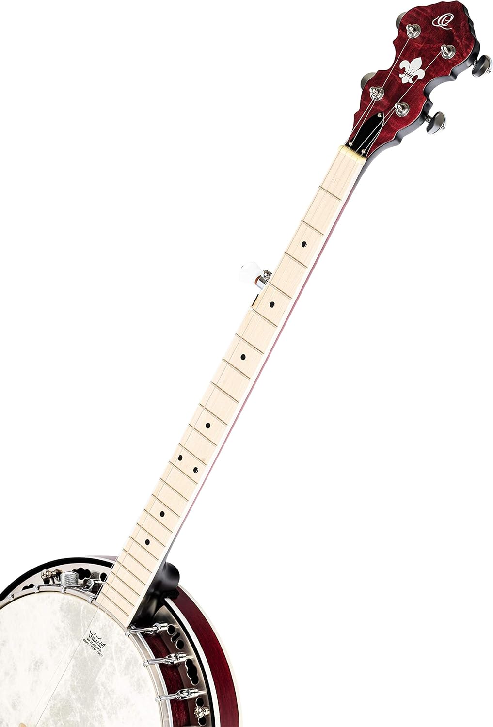 Ortega Guitars Facon Falcon Series 5-String Quilted Maple Resonator Acoustic-Electric Banjo w/Bag, Right (OBJE400TFR)