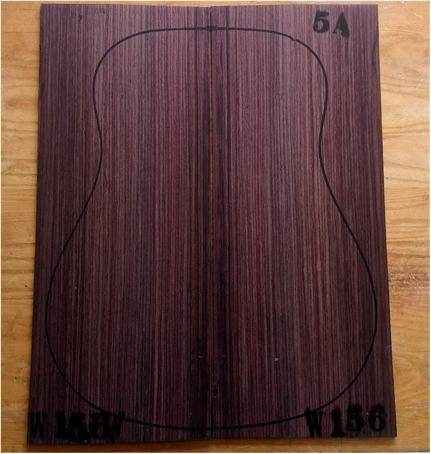 India Rose Wood Back Panel Wool Guitar Production Material Accessories DIY Guitar Kit (Color : 14)