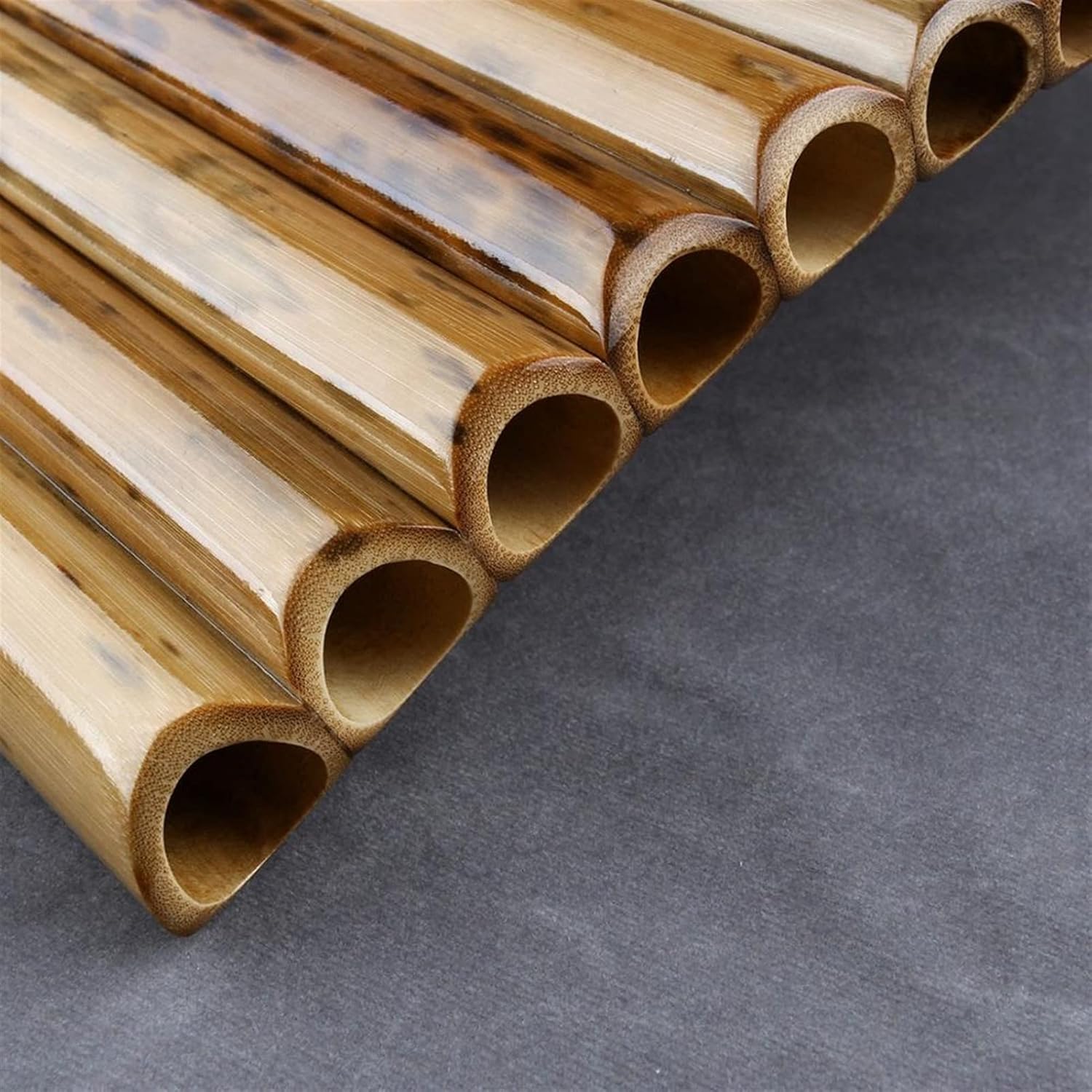 KESHUO Water-Bamboo Spots Pan Flute 22 Pipes G Key Pan Flute Pan Pipes Woodwind Instrument Panpipes (Color : Right-Hand)