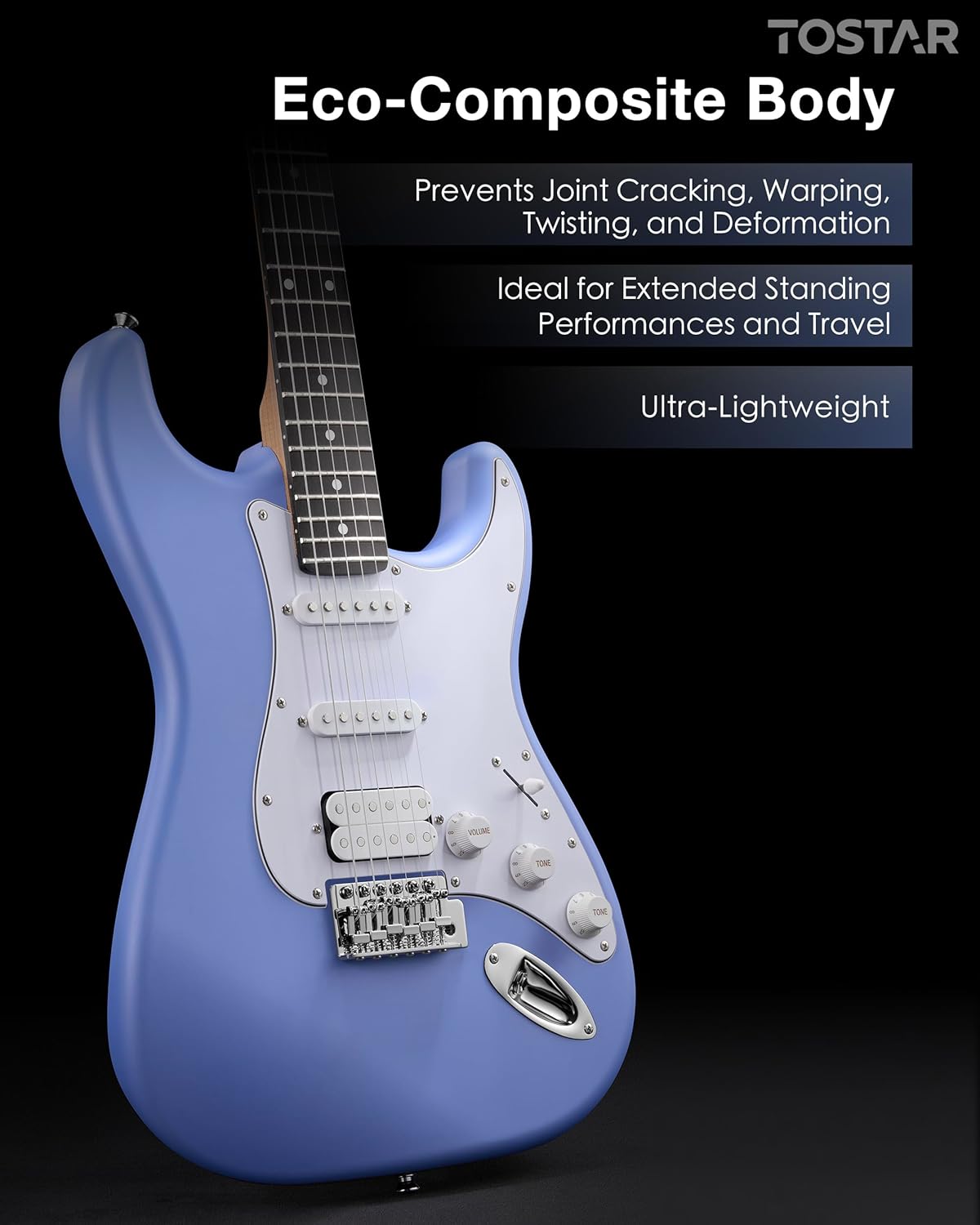 Tostar Electric Guitar Kit with Amp, 39