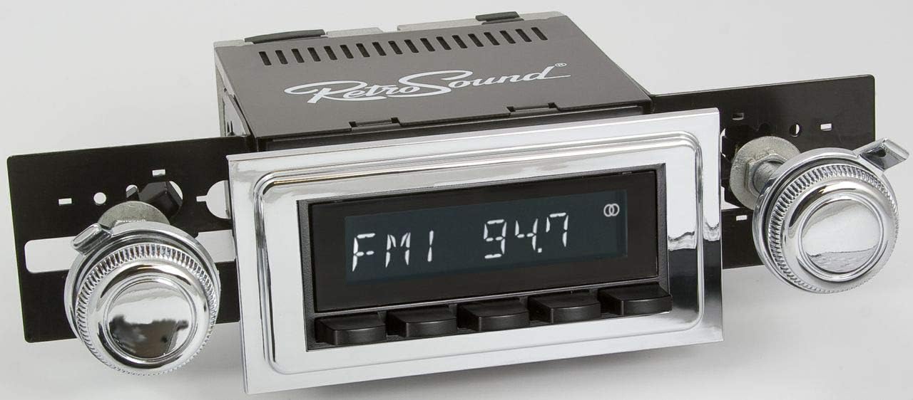 RetroRadio Compatible with 1968-72 Buick Skylark Features Include Bluetooth, AUX, AM/FM LAB-M1-112-116-03-73B