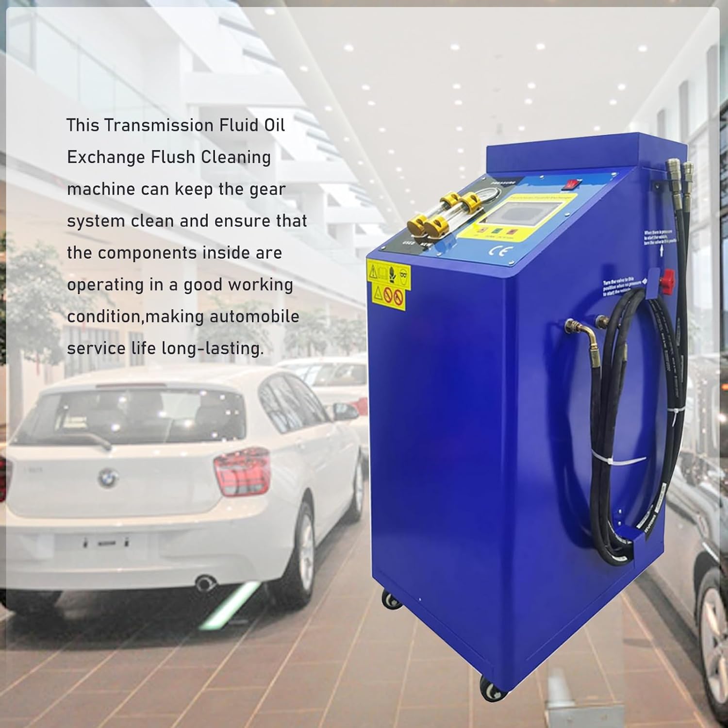 INTSUPERMAI Oil Flush Machine Auto DC12V Oil Changer Flush Cleaning Machine Automatic Transmission Fluid Exchanger Fluid Exchange Machine with Computer Control for Changing Oil
