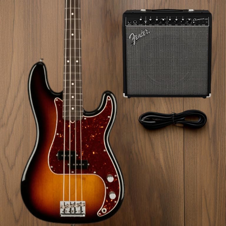 Fender American Professional II Precision Bass, 3-Color Sunburst, Rosewood Fingerboard