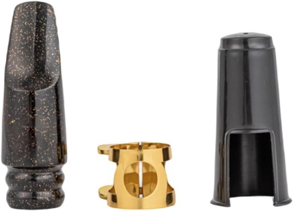 Alto Tenor Bakelite Mouthpiece Whistle Set Wind Instrument Saxophone Bakelite Mouthpiece Mouthpiece With Hat Clip saxophone accessories kit(Alto,6)