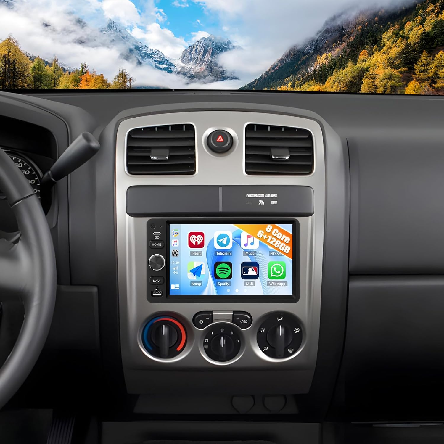 8-Core 6G+128G Car Stereo for Chevrolet Chevy Silverado 2003-2006, Colorado 2004-2012, GMC Sierra 2003-2006 7