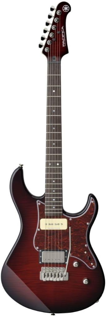 Yamaha Pacifica PAC611VFM DRB Solid-Body Electric Guitar, Dark Red Burst