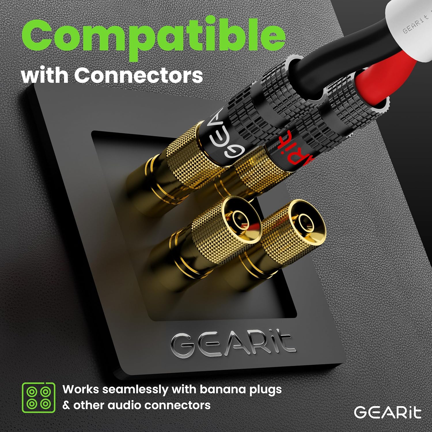 GearIT 12/2 Speaker Wire (250 Feet) 12AWG Gauge - in Wall Audio Speaker Wire Cable / CL2 Rated / 2 Conductors - OFC Oxygen-Free Copper, White 250ft