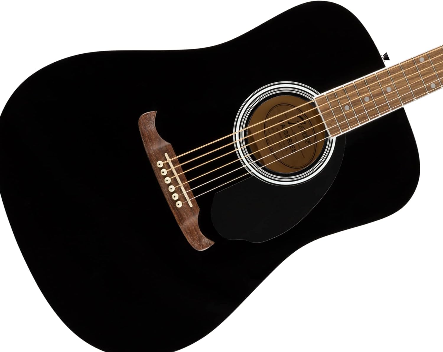 Fender FA-125 Dreadnought Guitar - Black Bundle with Hard Case, Tuner, Strap, Strings, Sting Winder, Picks, and Austin Bazaar Instructional Video