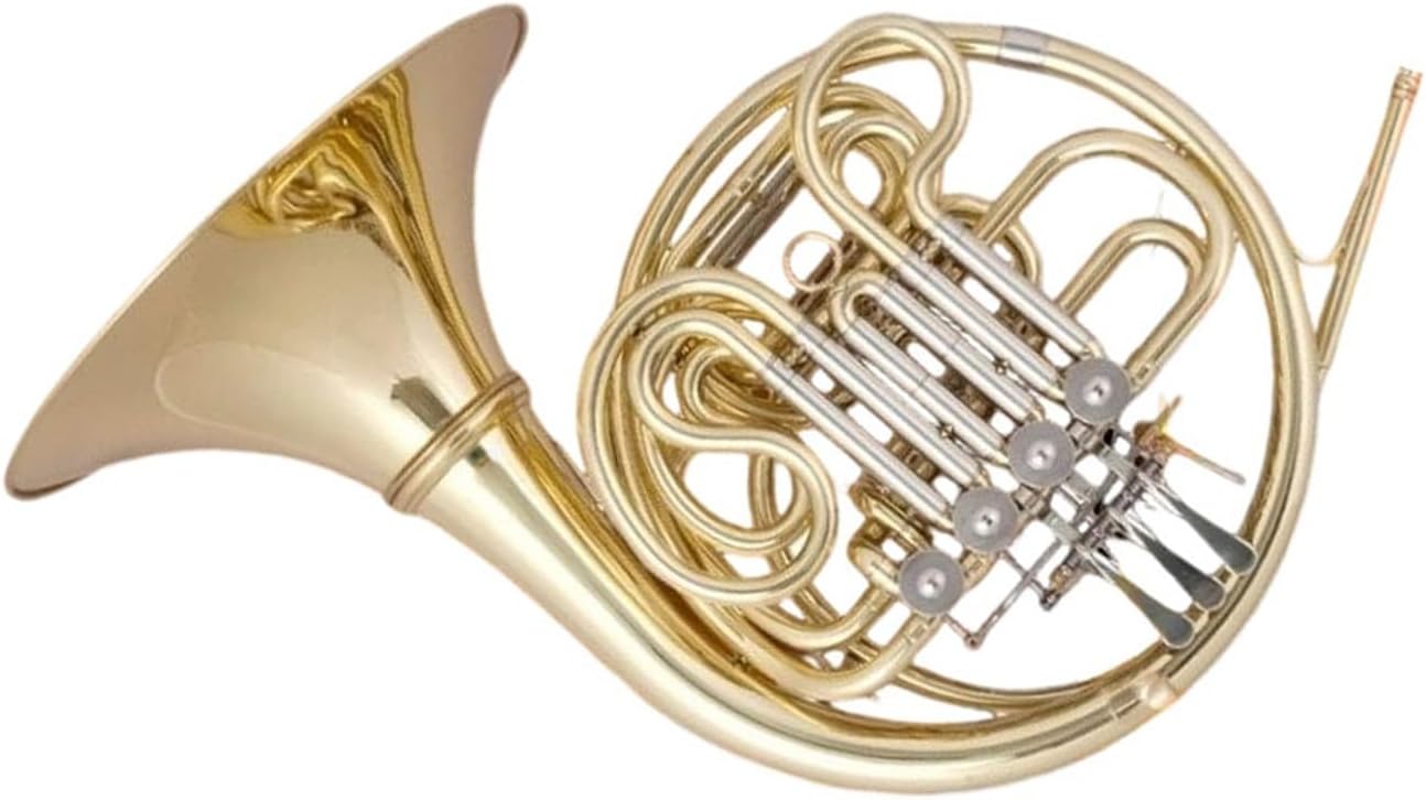 4 Key French Horn The Double Row Design Of The French Horn Instrument In B/F Key Is Suitable For Beginners To Practice(Double Row)