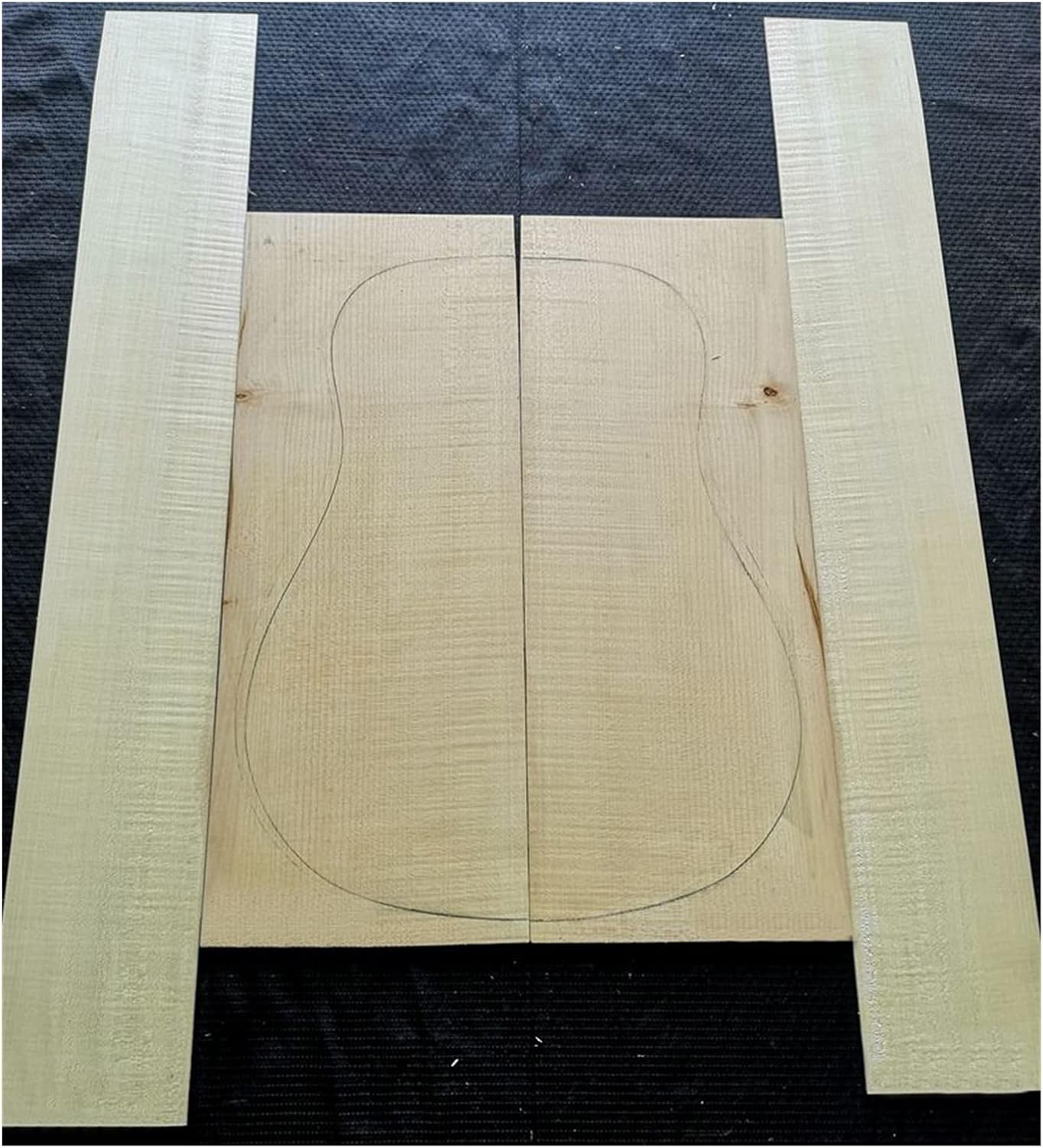 Tiger Maple Back and Side Veneer 41-inch Folk Classical Guitar Material Guitar Making Material Guitar DIY Accessory (Color : 4)