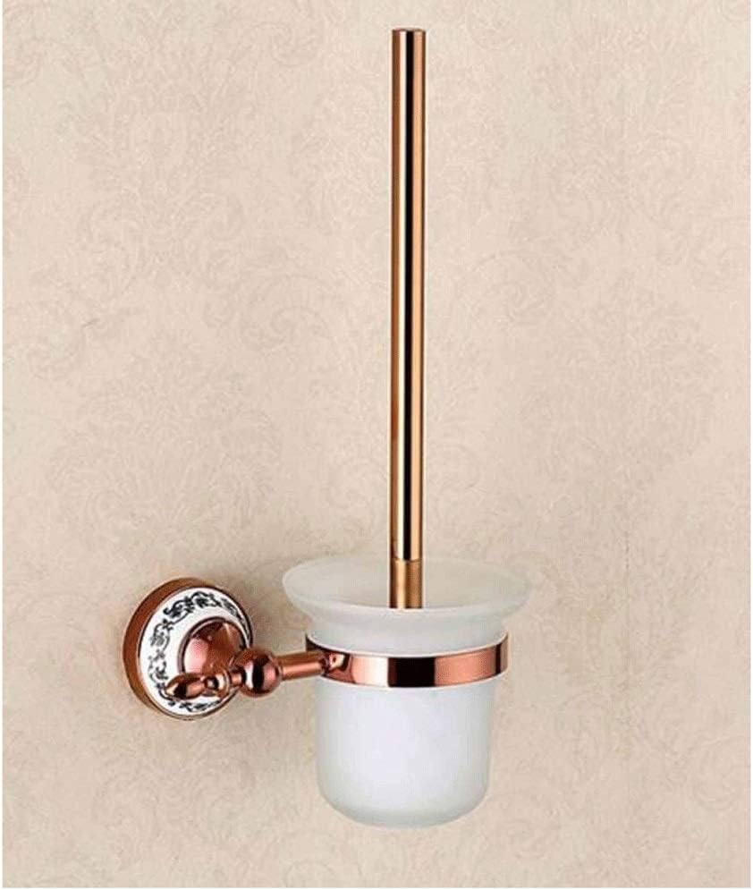 Bathroom Toilet Brush with Holder Wall Mount, Space Aluminum Holder Brushed Finish