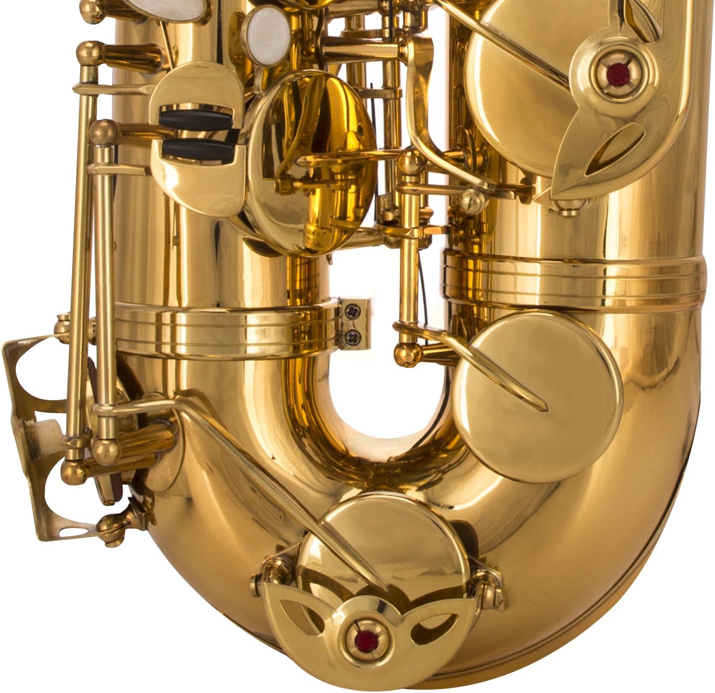 Glory Gold Laquer B Flat Tenor Saxophone with Case,10pc Reeds,Mouth Piece,Screw Driver,Nipper. A pair of gloves, Soft Cleaning Cloth.