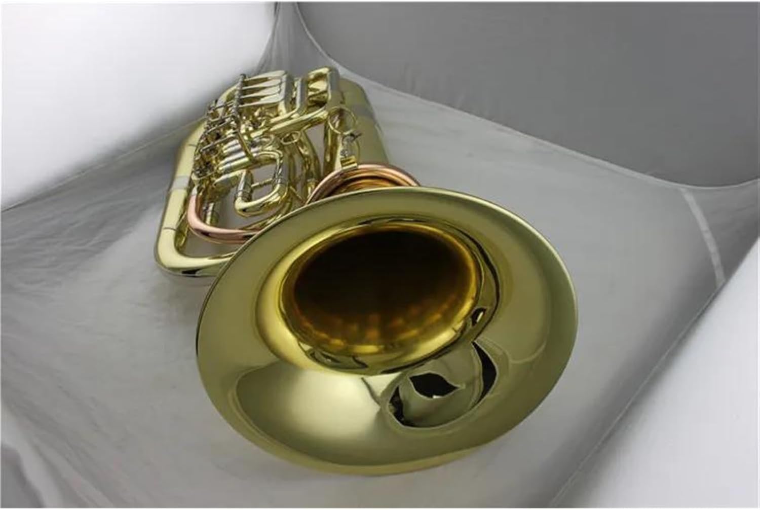 Beginner euphonium Gold Lacquer Rotary Euphonium 4 VALVE Tone C/Bb