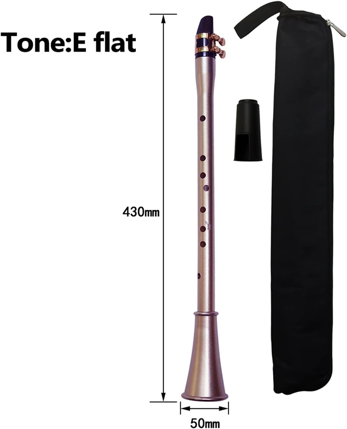 Sax Beginners Kit Pocket Saxophone ABS Sax Mini Portable Saxophone Little Saxophone with Carrying Bag Woodwind Instrument Wind Instrument (Color : EB Key)