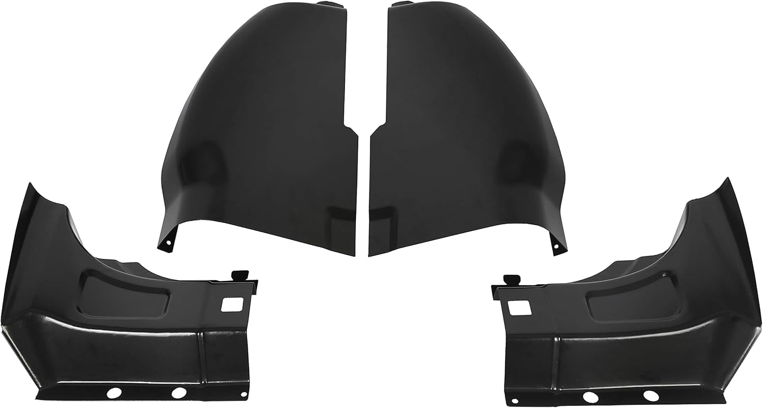 ECOTRIC Inner Jamb & Cab Corner Compatible With 1999-2017 Ford F250 F350 Super Duty Extended Cab Pickup Truck 4Pc