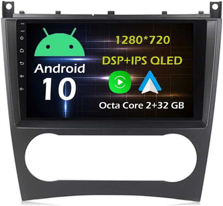 9'' Android Car Stereo Radio for Mercedes/Benz/Sprinter/W906/W311/W315/W318 2006-2012 Octa Core Android 10.0 HD Touchscreen Headunit GPS Navigation Carplay Android Auto Bluetooth SWC DSP-2+32