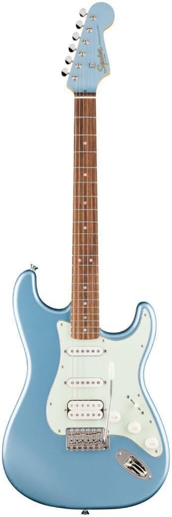 Fender Squier Limited Edition Classic Vibe '60s Stratocaster HSS Electric Guitar (Ice Blue Metallic) Bundle with Accessories (17 Items)