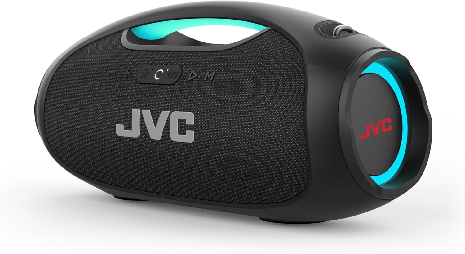 JVC Portable Wireless Bluetooth Speaker - 120W with Dual Woofer Deep Bass, RGB Lighting, Indoor/Outdoor Boombox, Bluetooth 5.3, IPX6 Water Resistant, USB-C, 11-Hr Playtime, 2 Sound Modes - SP-PA15BT