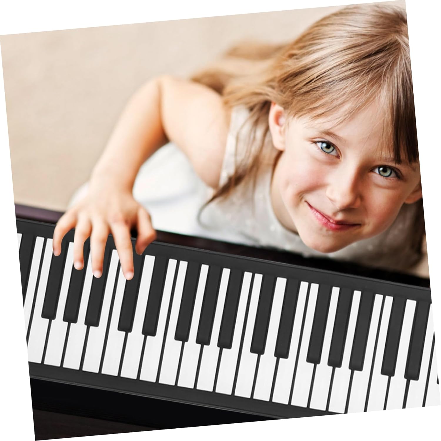 DECHOUS Key Portable up Piano Lightweight Electronic Keyboard Built Speakers for Beginners and Easy to Carry for Music