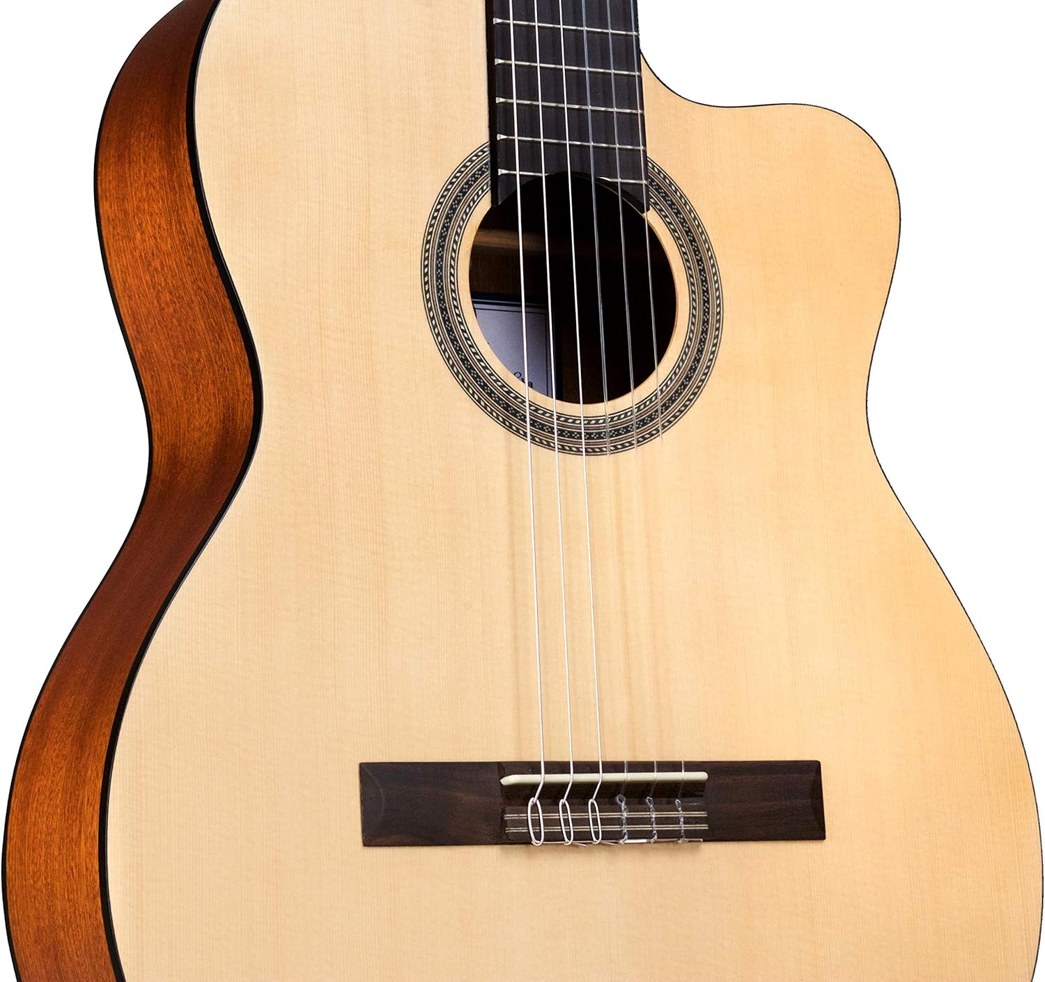Cordoba C1M-CE Acoustic-Electric Cutaway Nylon String Classical Guitar, Natural, Protégé Series