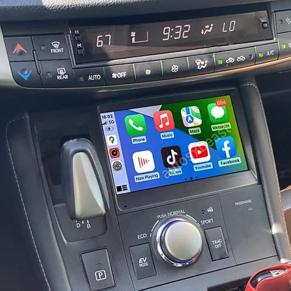 7 inch Car Stereo Radio for Lexus CT200H CT200 LHD 2011-2018 Touch Screen Radio CT200H Head Unit Android 13 Stereo Wireless GPS WiFi Backup Camera SWC, 2+32G