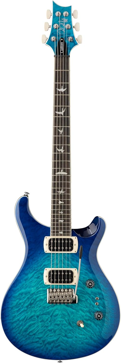 PRS SE Custom 24-08 Quilt Package, Lake Blue with Gigbag