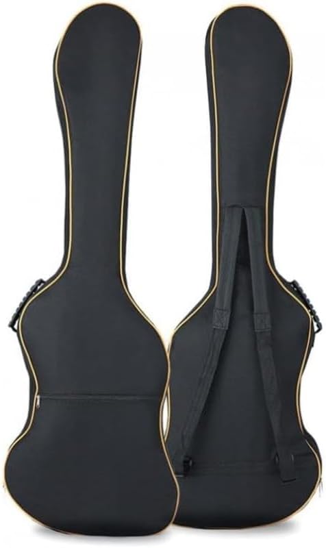 Electric Bass Guitar Gig Bag with 8mm Padding, Waterproof Oxford Fabric Backpack Style Soft Case, Lightweight Padded Sling Carry Bag for Bass Guitar Storage, Transport and Practice