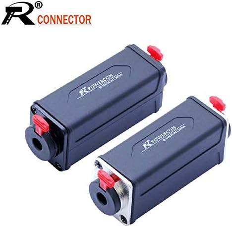 Davitu Electrical Equipments Supplies - 5pcs/lot Stereo 6.35mm Extender Coupler Female Jack Chassis Microphone Speaker Cable Extention Coupler - (Color: Mixed Colors)