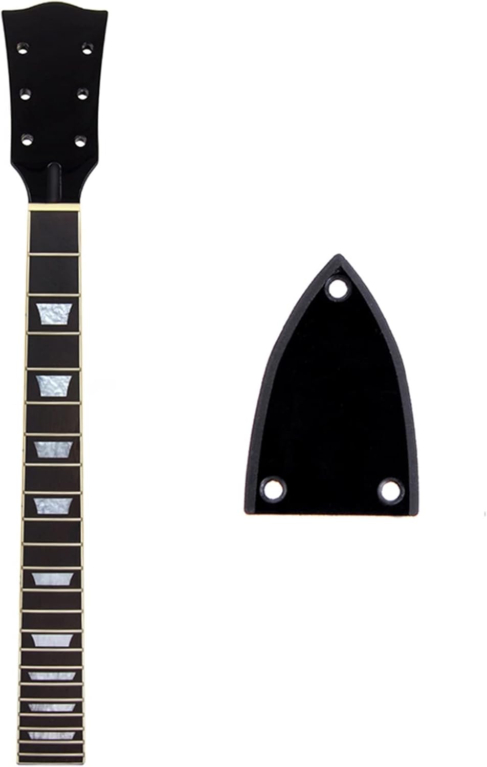 Electric Guitar Neck for LP Parts Replacement 22 Frets Maple Neck Rosewood Fretboard Black Electric Guitar Neck