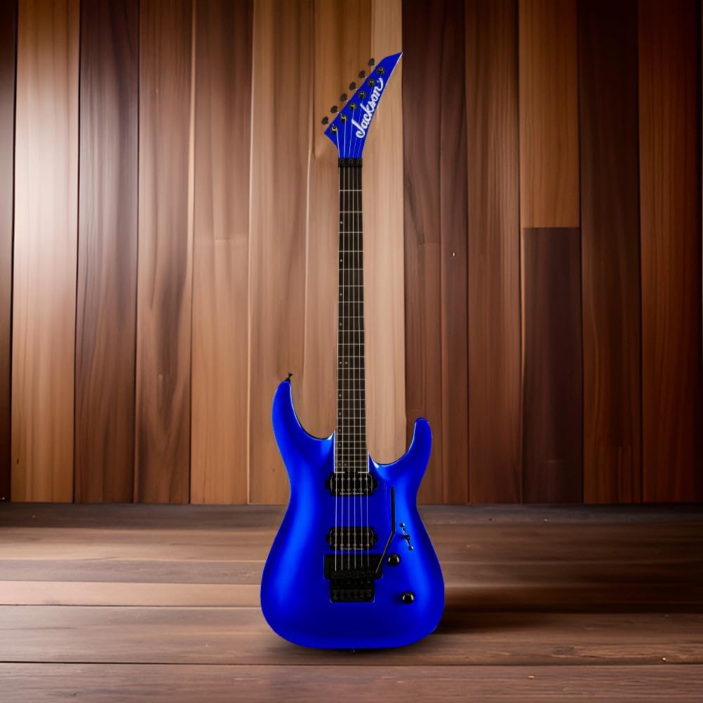 Jackson Pro Plus Dinky DKA 6-String Electric Guitar (Indigo Blue) Bundle with Jackson Heavy Duty Hardshell Case (2 items)