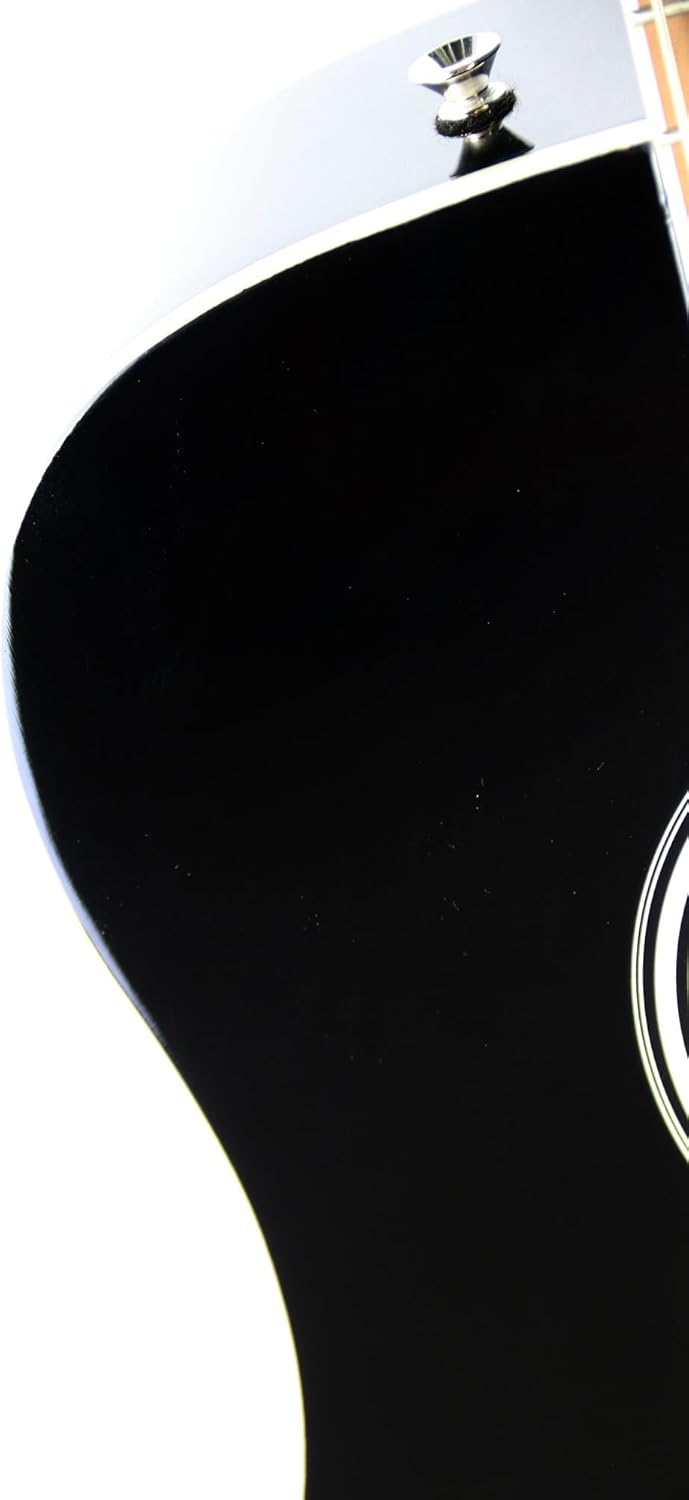 Fender FA-125CE Dreadnought, with 2-Year Warranty Walnut Fingerboard, Black