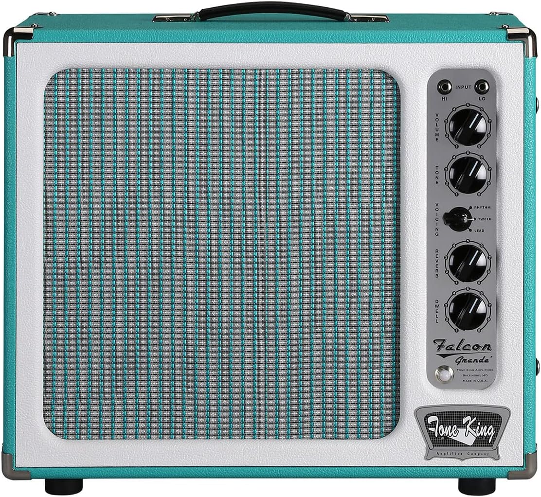 Tone King Falcon Grande 20-Watt 1x12 Inches Tube Combo with Attenuator and Reverb - Turquoise