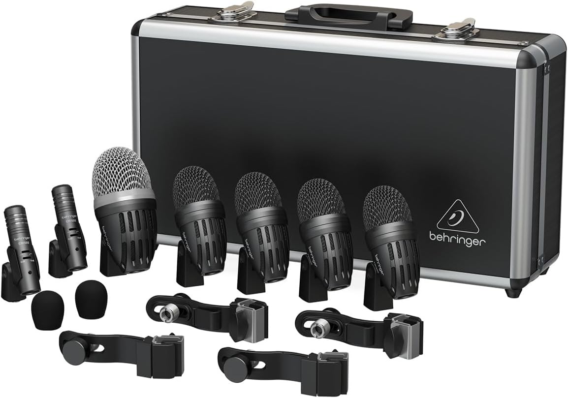 Behringer BC1500 Premium 7-Piece Drum Microphone Set for Studio and Live Applications
