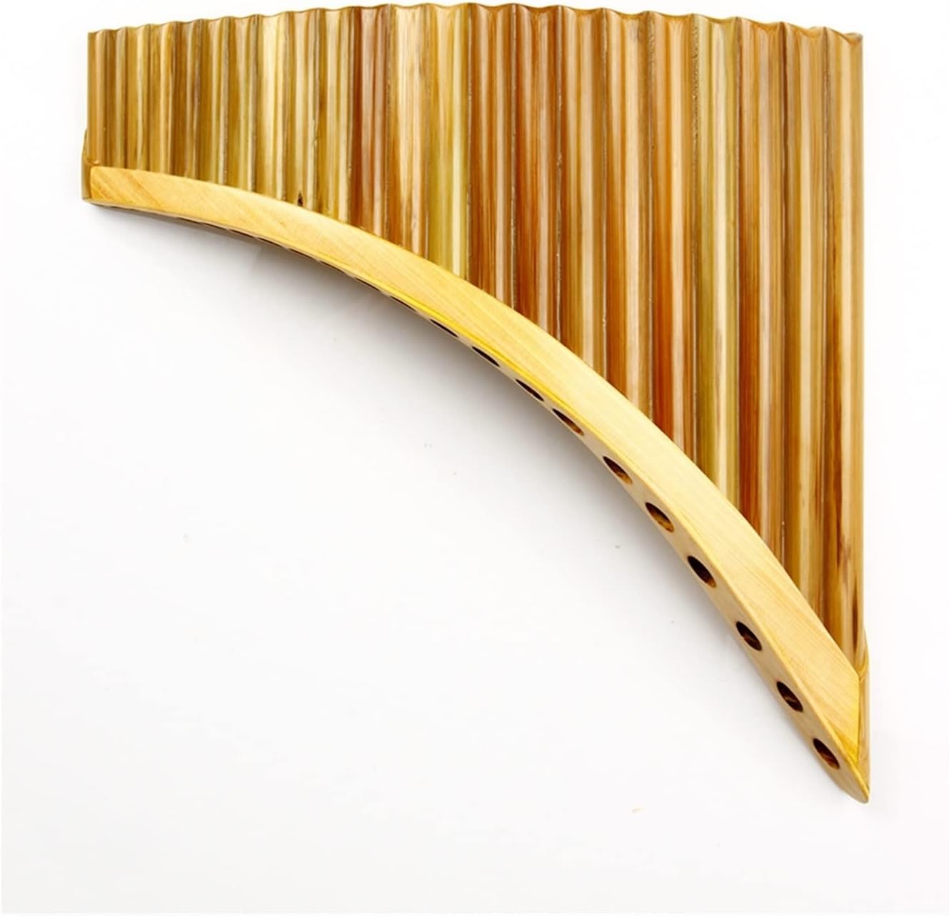 PanPipes Woodwind Instrument 22 Pipes G Key Pan Flute Pan Pipes Woodwind Instrument Bamboo Pan Flute (Color : Left-Hand)