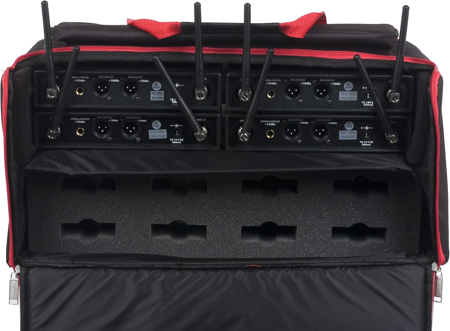 VOCOPRO UDH-CHOIR-8-MIB Eight Channel Wireless Handheld Microphone System In A Bag