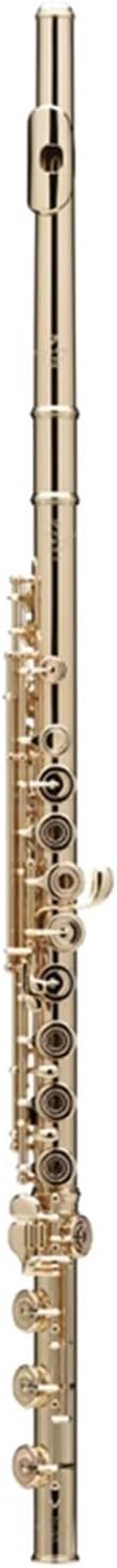 Flutes Flute Silver Plating 17 Holes C Flutes Key Woodwind Instrument Padded (Color : Gold)