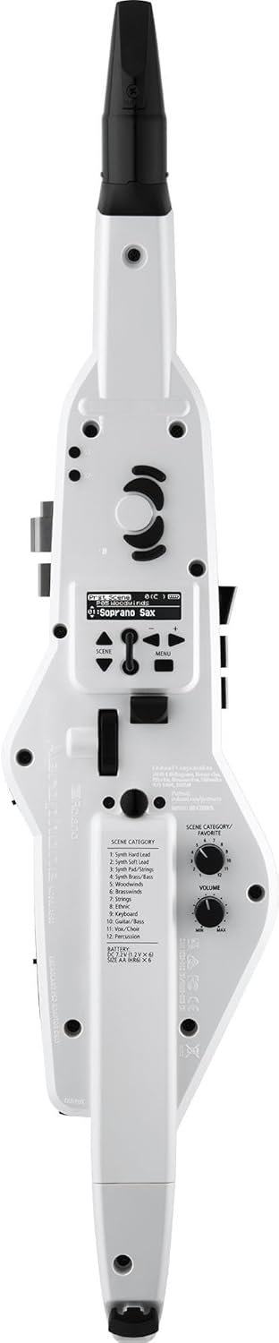 Roland AE-20W Aerophone Digital Saxophone Bundle with Headphones, Instrument Cable, and Austin Bazaar Polishing Cloth