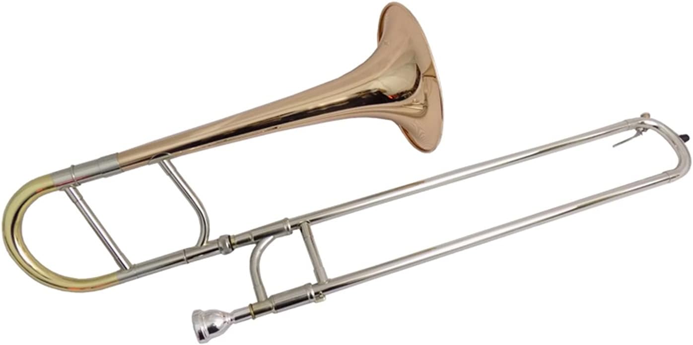 Student Trombone EB Alto Trombone Gold Brass Bell Lacquer with Case and Mouthpiece Brass Musical Instruments Trombone Kit