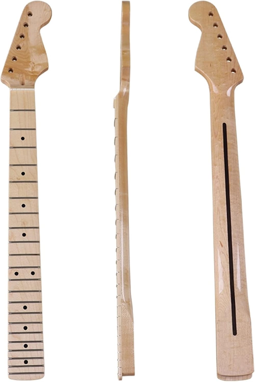 Electric Guitar Neck 6 String Natural Color Maple Wood 22 Frets for ST Guitar Neck Electric Guitar Neck