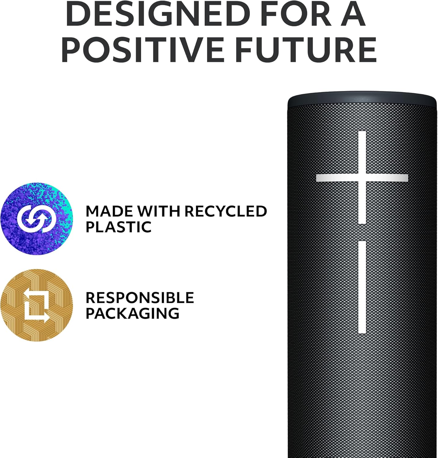 Ultimate Ears MEGABOOM 4 Portable Waterproof Bluetooth Speaker, 360-Degree Sound, Thundering Bass, 147ft Range, 20-Hour Battery, Floating Speaker - Black