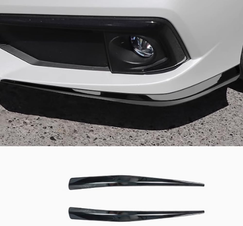 Car Accessories Front Bumper Corner Protection Cover Trims Compatible with Honda 10th Gen Civic Sedan 2019 2020 2021 (Black Titanium) 2PCS Stainless Steel
