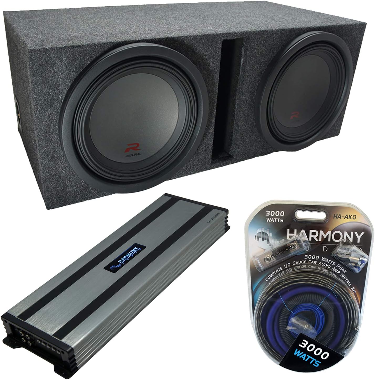 Harmony Audio Universal Car Stereo Vented Port Dual 12