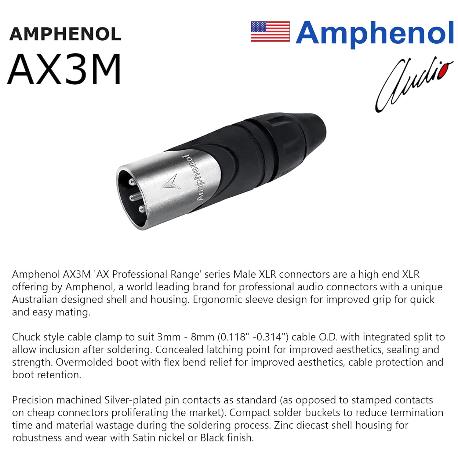 4 Units - 20 Foot - WBC-PRO-Quad Ultra-Silent Ultra-Flexible Balanced Star-Quad Cable with Amphenol Male & Female XLR Plugs & Black Tweed Jacket