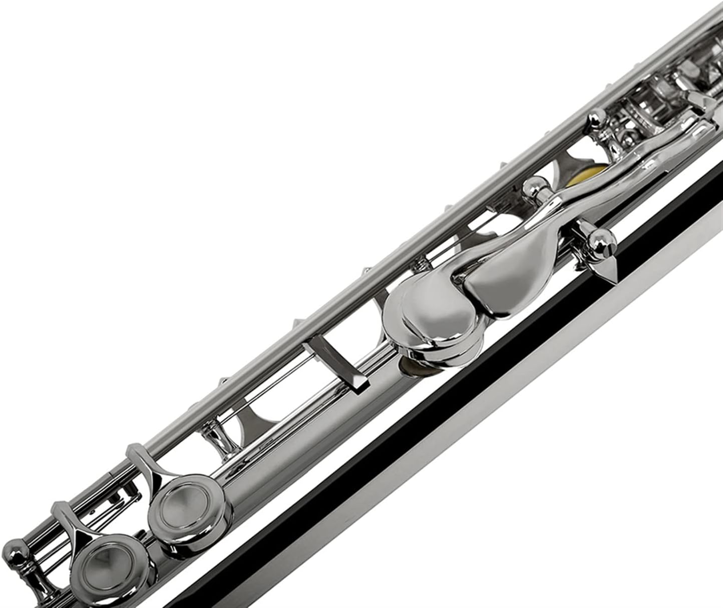 Flutes 16 Holes Flute C Tone Closed Hole Silver Plated Cupronickel Woodwind Instrument with Leather Case